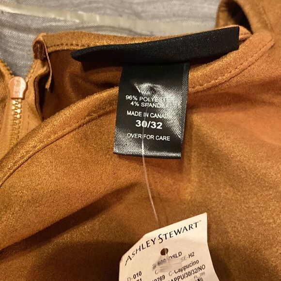 Faux Suede Bodycon Dress Ashley Stewart 30/32 Plus size - Picture 7 of 8